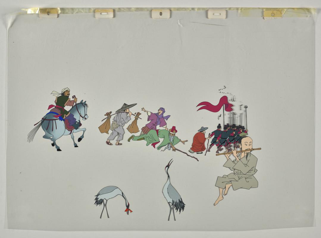 Production artwork showing characters from animation Turandot.