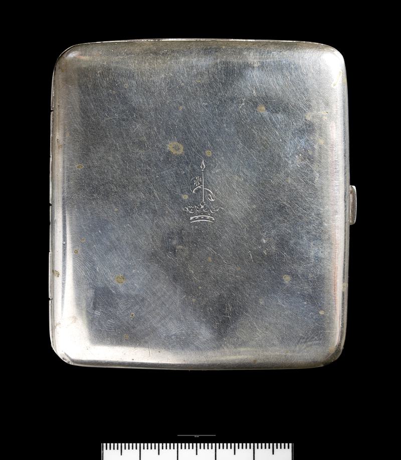 Modern silver cigarette case