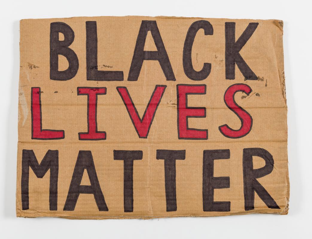Black Lives Matter placard