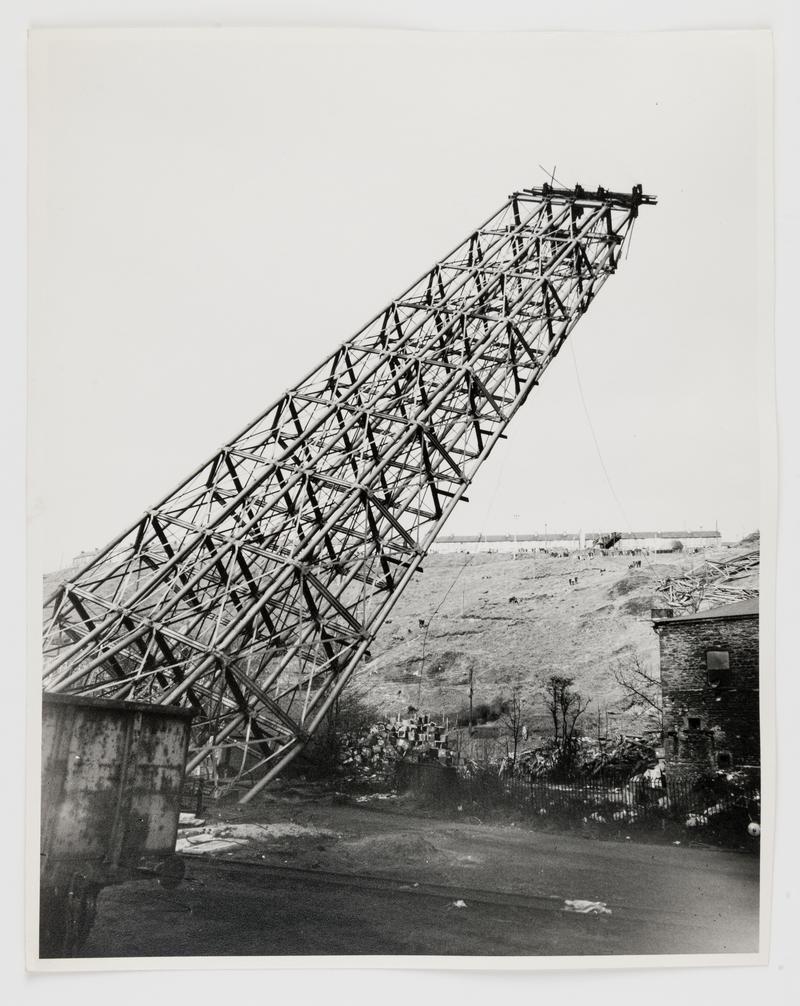 Demolition of Crumlin viaduct, photograph