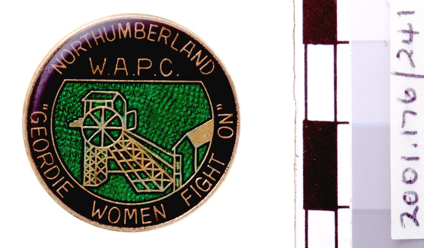 N.U.M. womens group, badge