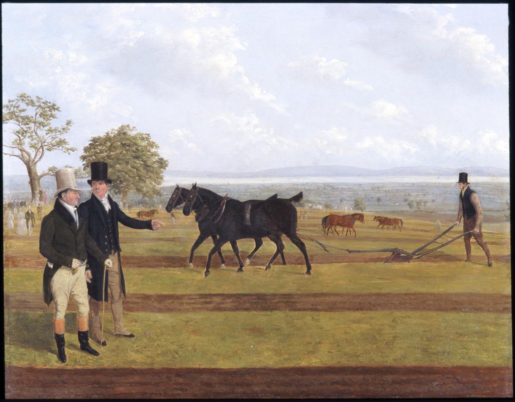 Sir Charles Morgan at the Castleton Ploughing Match