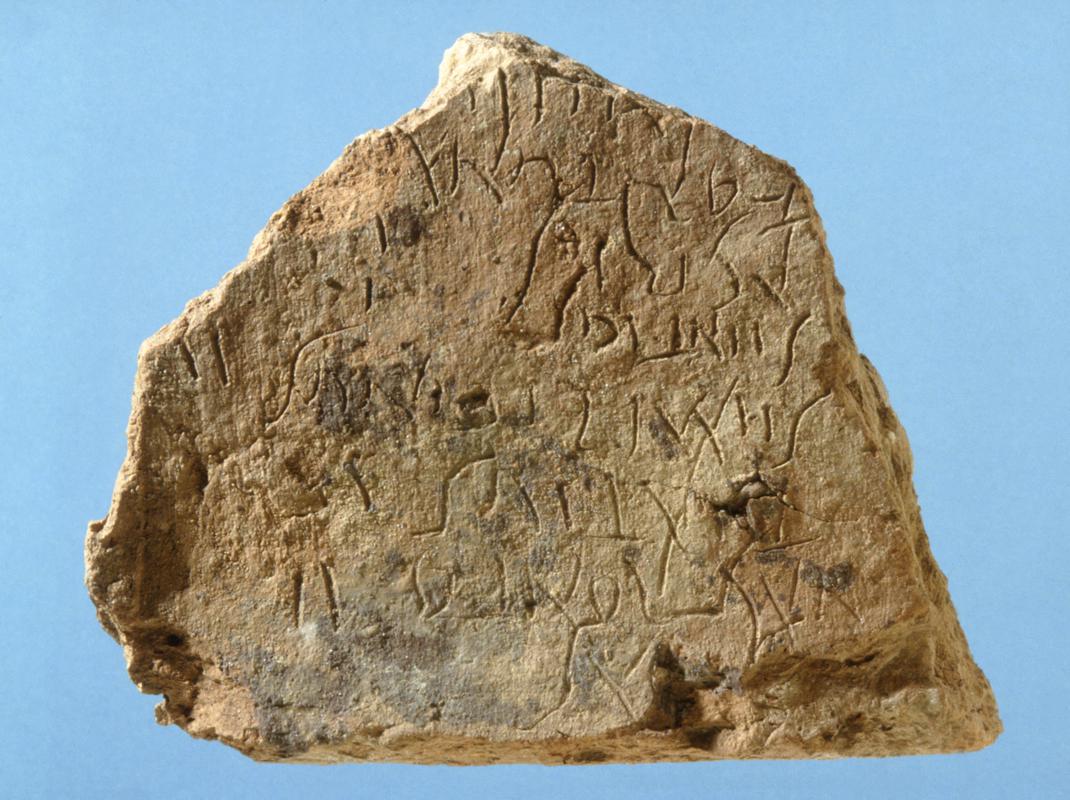 Roman ceramic brick with graffito