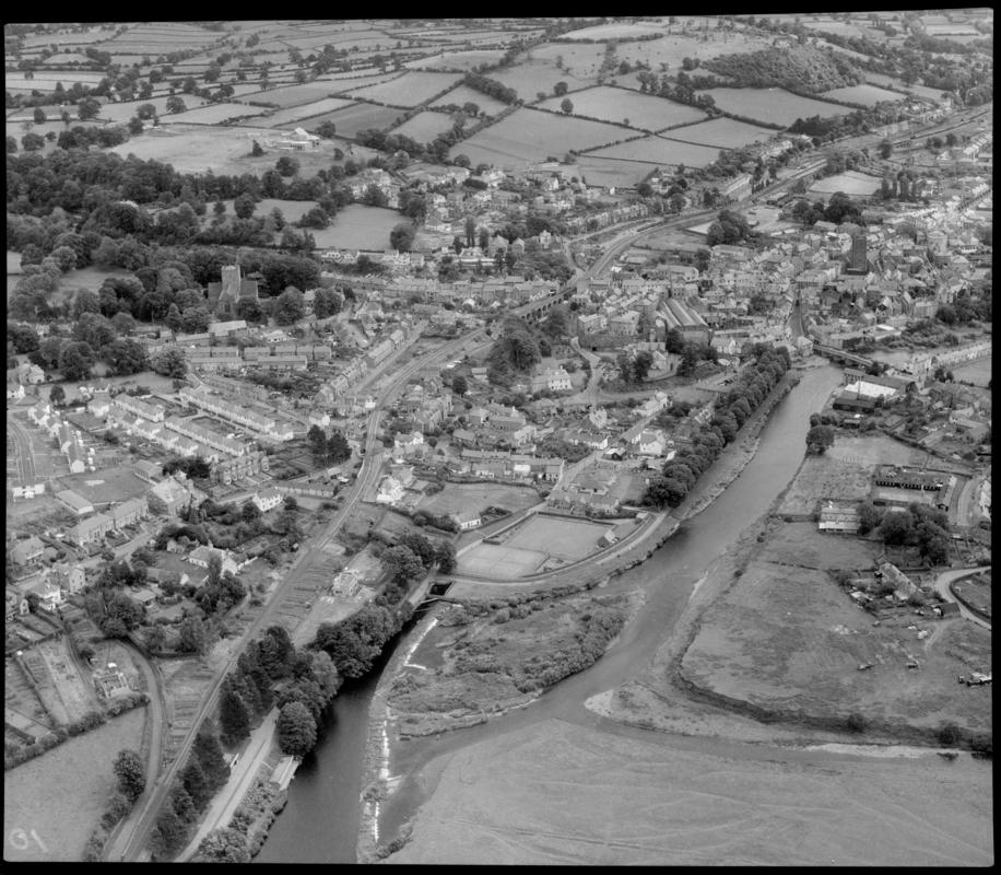 Aerial view of Brecon.