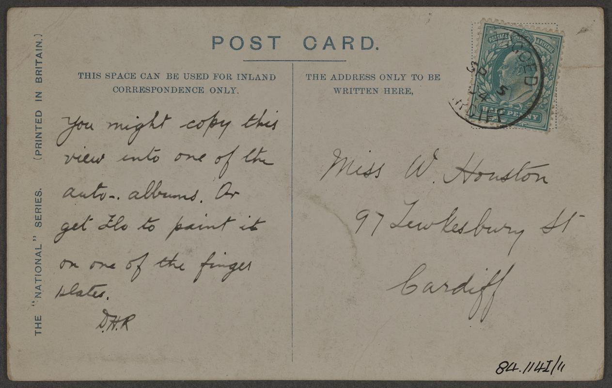St Fagans, postcard