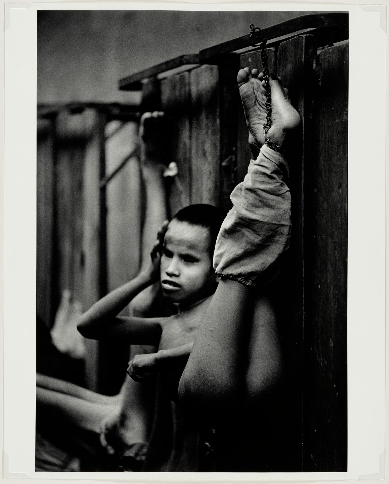 Demented boy, Vietnam, 1970