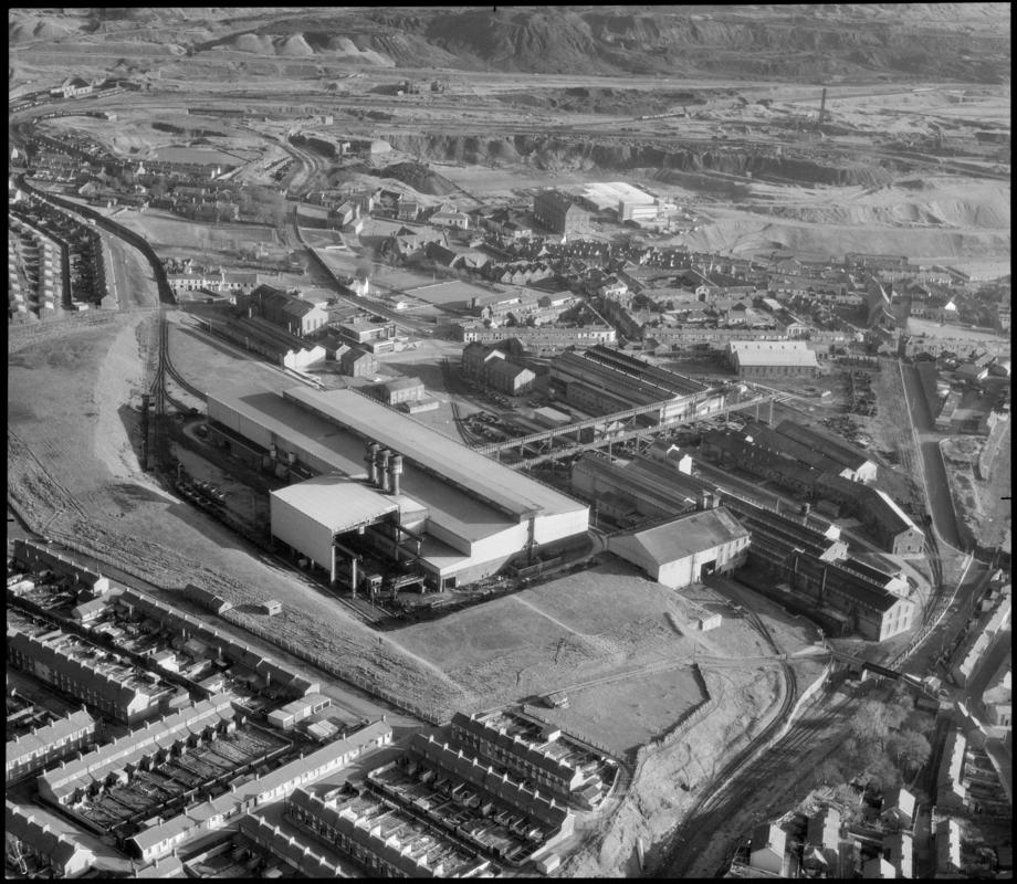Aerial view of works, possibly at Dowlais top.