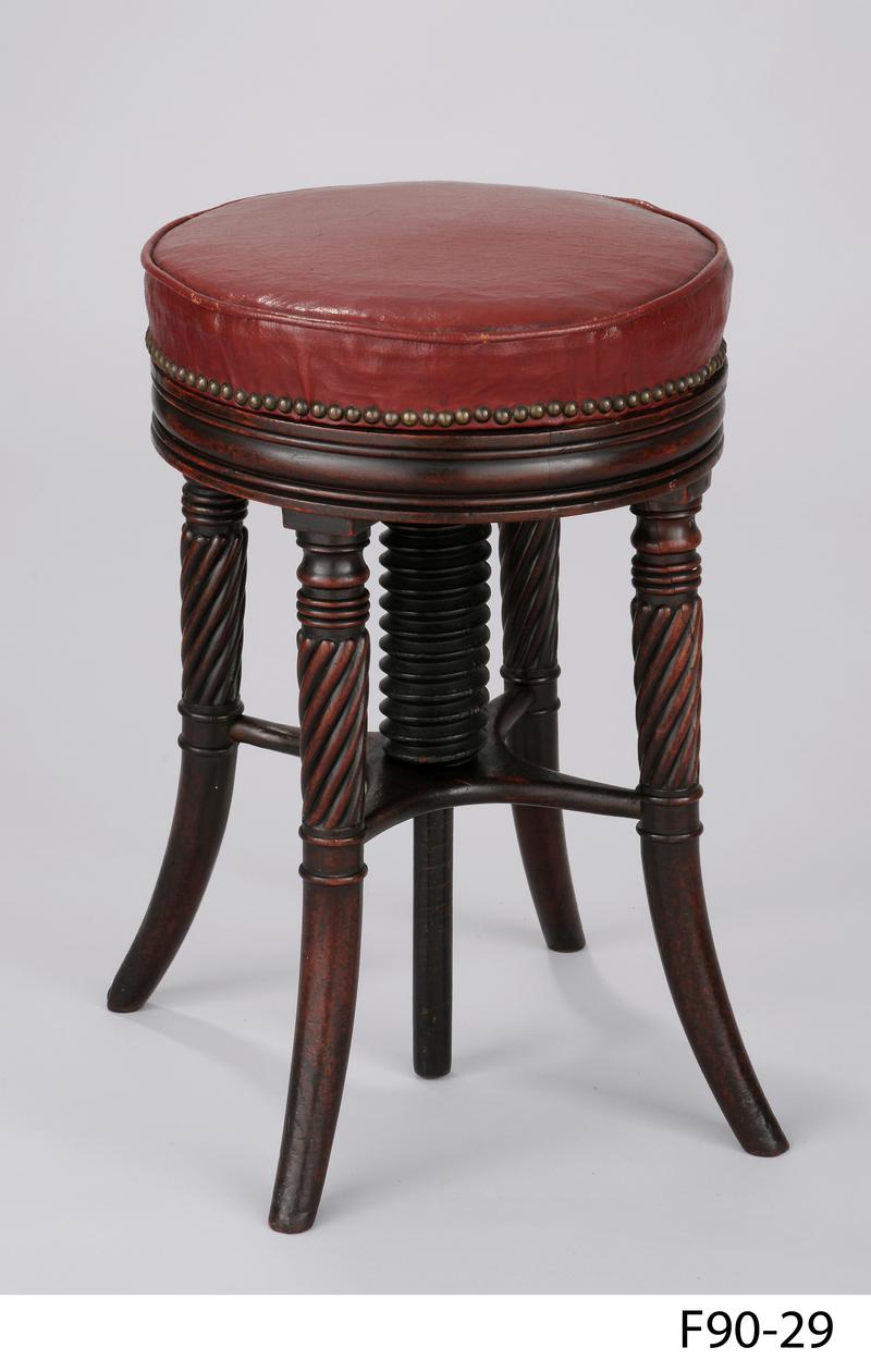 Circular piano stool c.1830