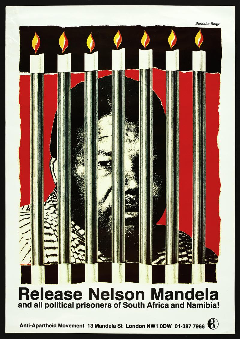 'Poster Release Nelson Mandela and all political prisoners of South Africa and Namibia!.'