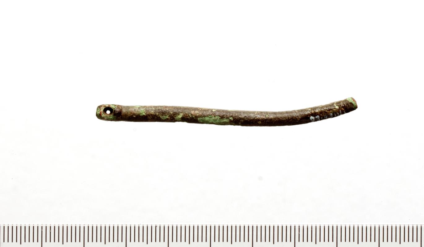 Early Medieval copper alloy ringed pin