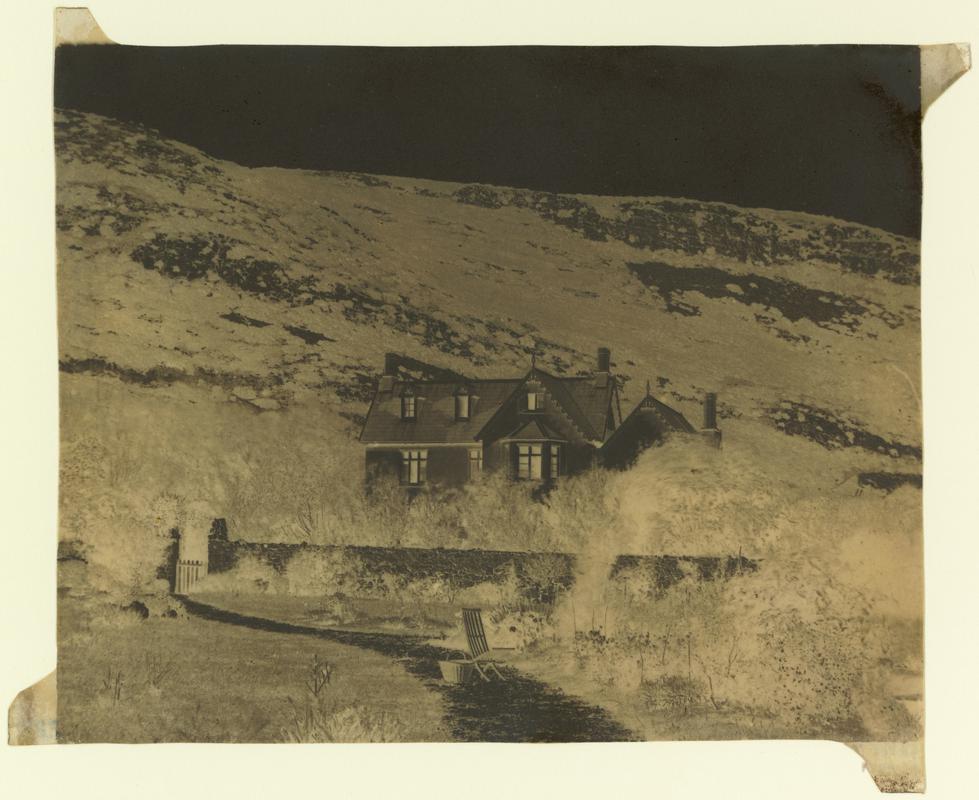 Cottage, Caswell Bay near Swansea, negative