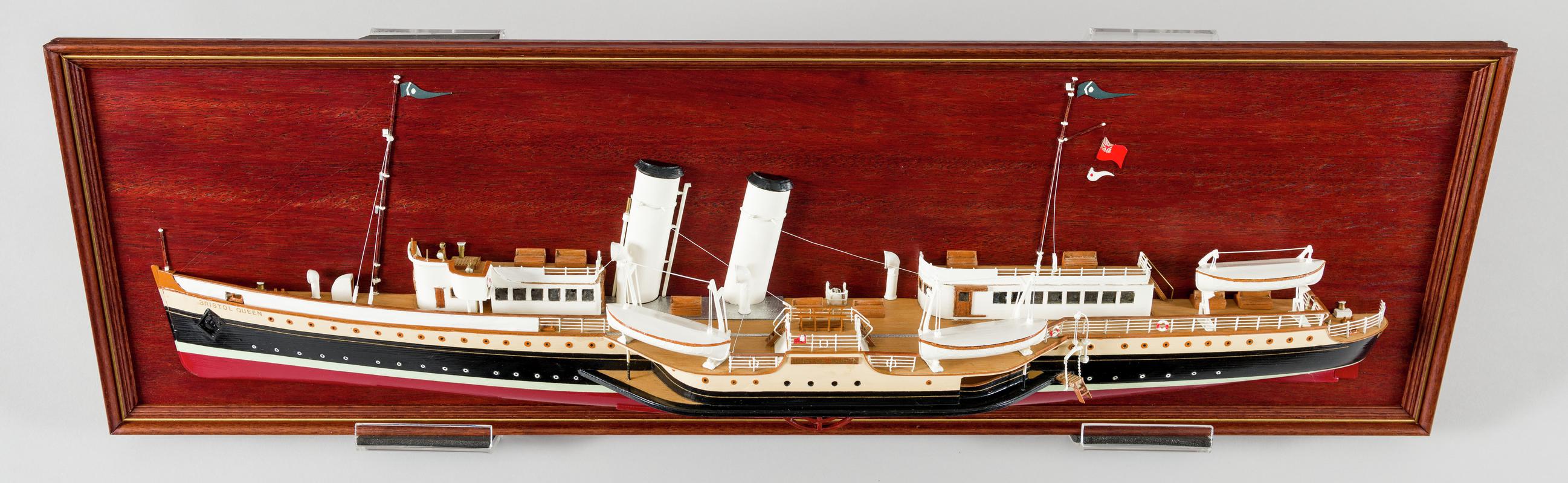 P.S. BRISTOL QUEEN, half hull ship model