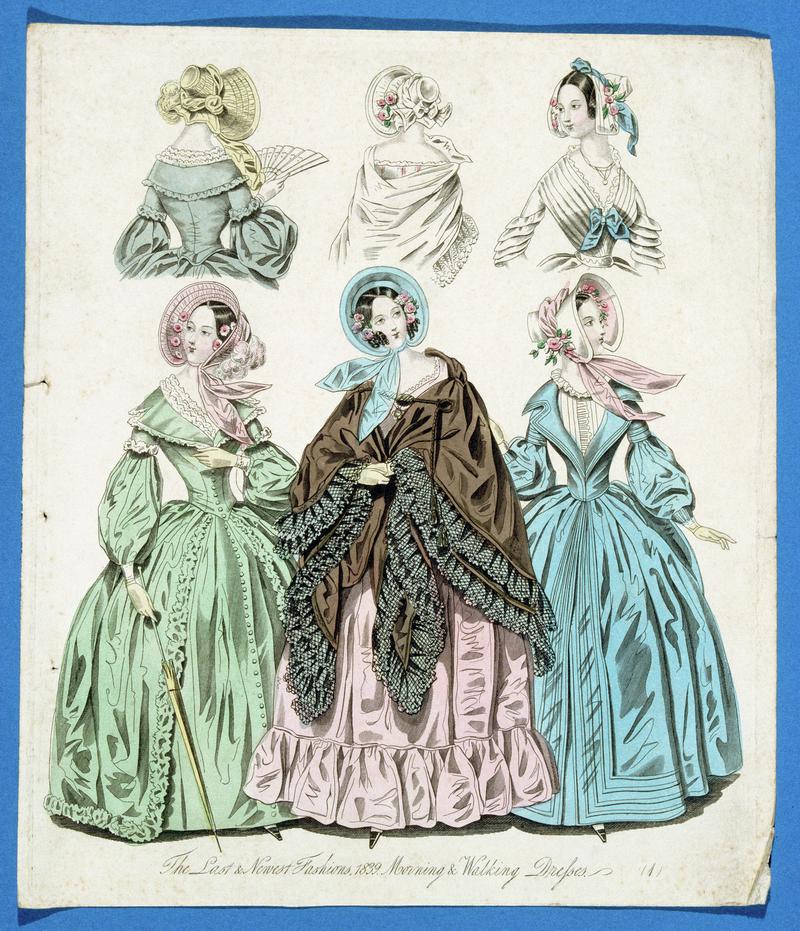 Fashion plate, 'The Last & Newest Fashions 1839'