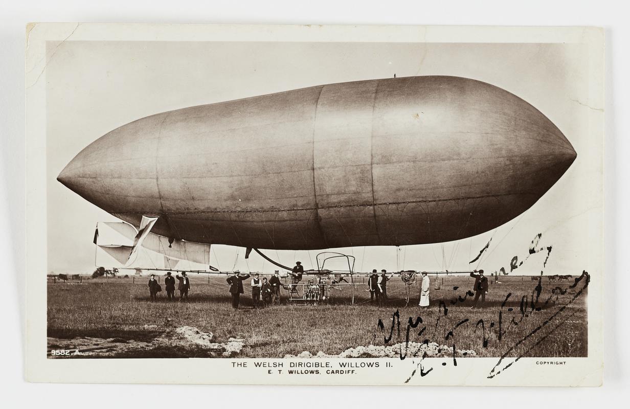 The Welsh Dirigible, Willows II (postcard)