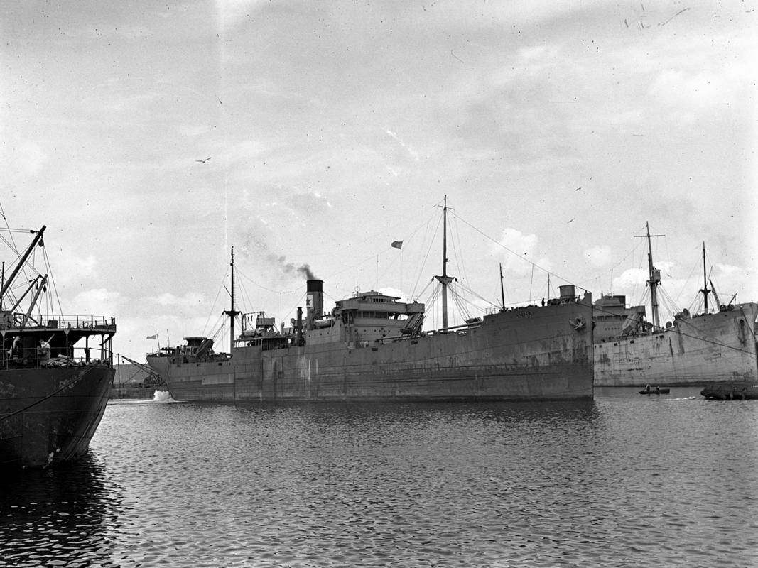 S.S. ANNA, glass negative