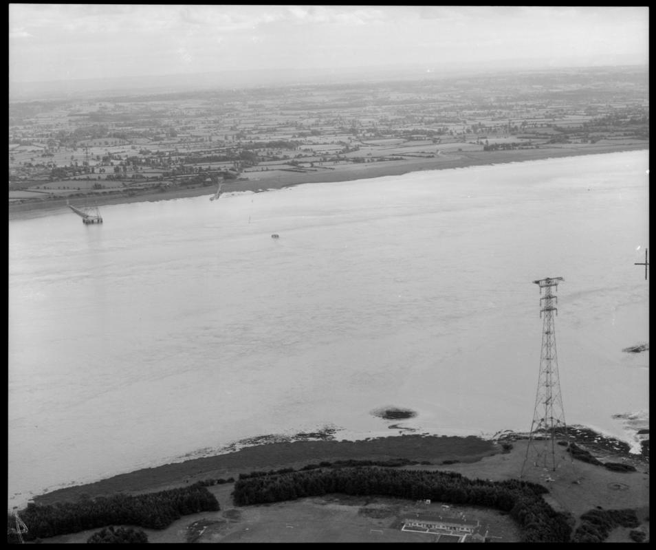 Aerial view of the Beachley crossing.