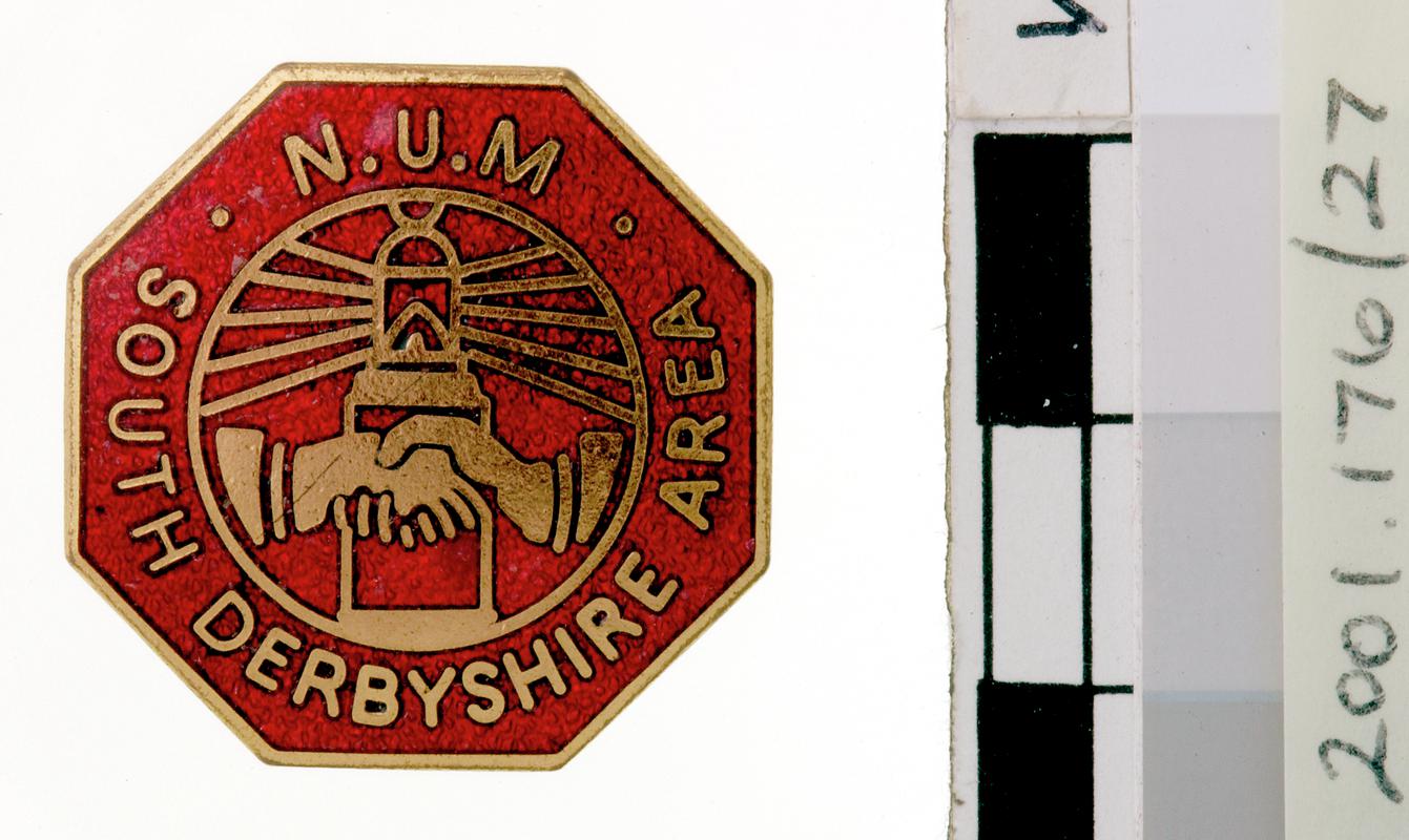 NUM "South Derbyshire Area" Lapel Badge