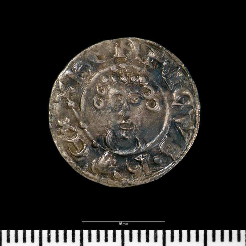 Medieval coin from Llywelyn's town at Llanfaes