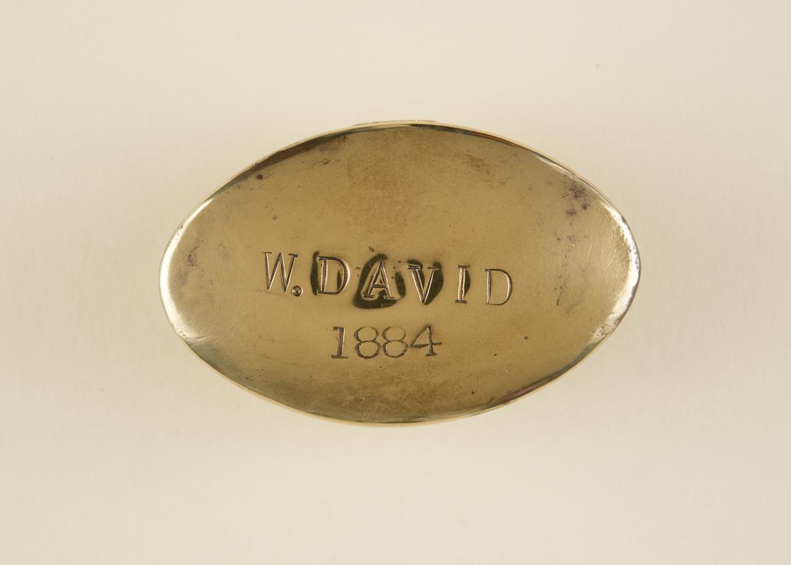 Twist box inscribed 'W. David 1884'