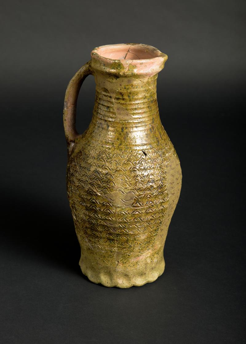 Medieval pottery pitcher