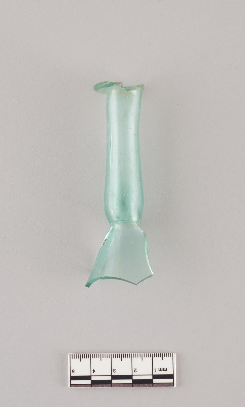 Roman glass flask neck