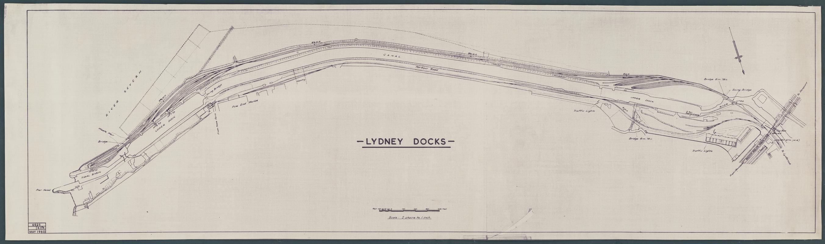 Plan 'Lydney Docks', 1960