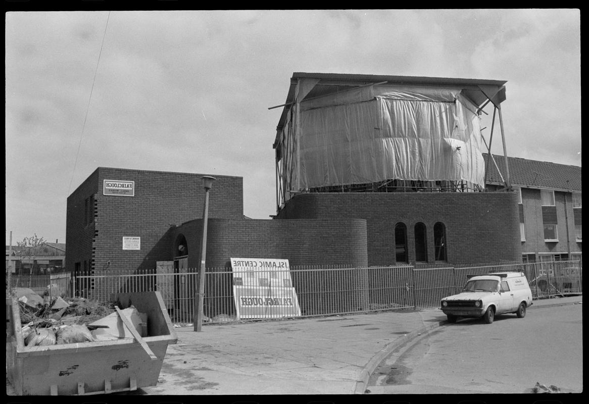 Exterior of Mosque under construction, Butetown.