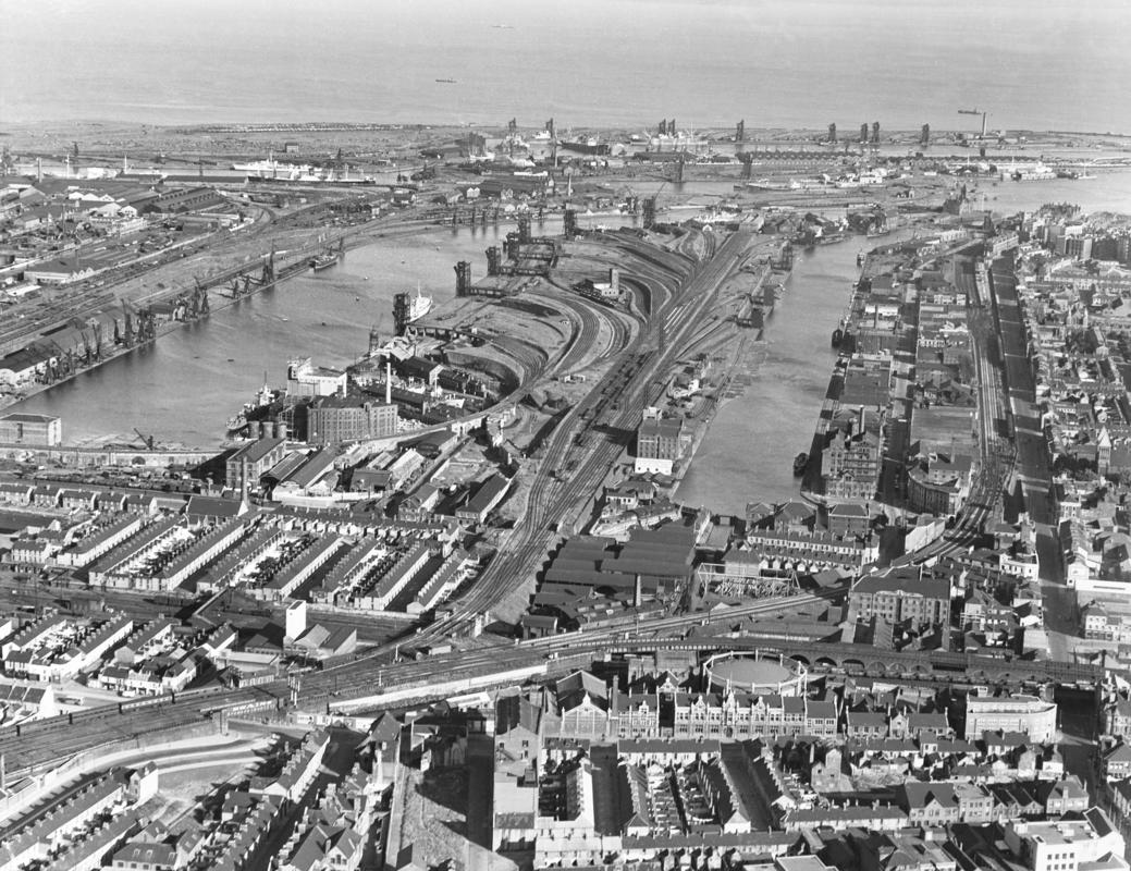 Bute Docks, Cardiff, film negative