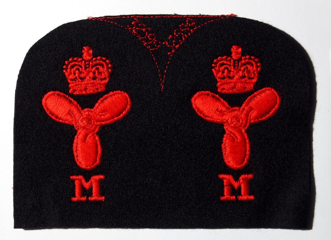 Royal Navy Chief Stokers '  badge (pair) (with ID no. 32599)