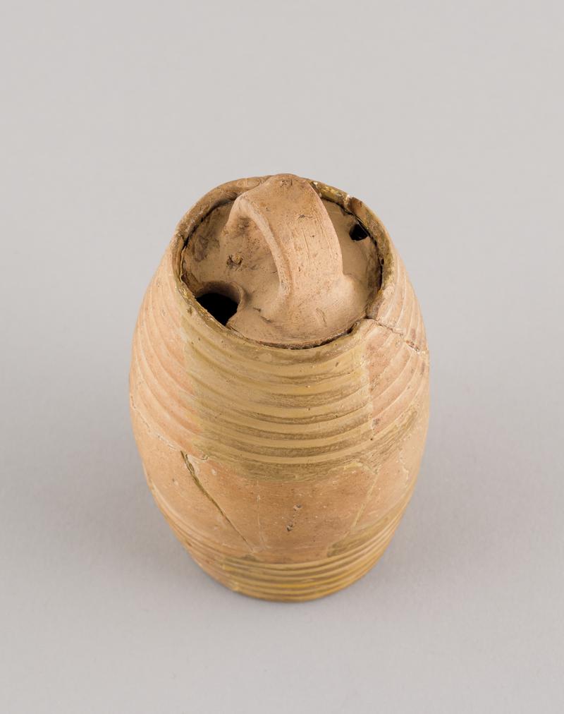 Roman pottery field flask