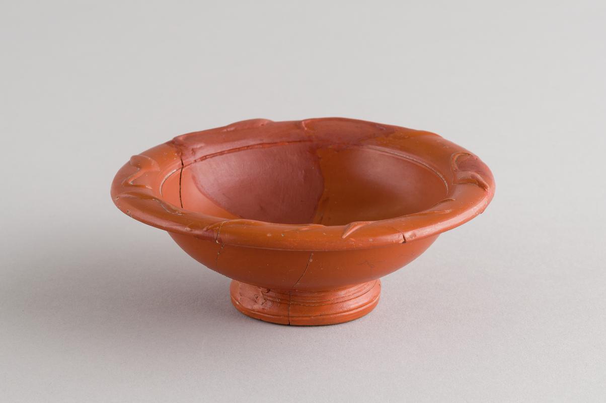 Roman samian cup, decorated