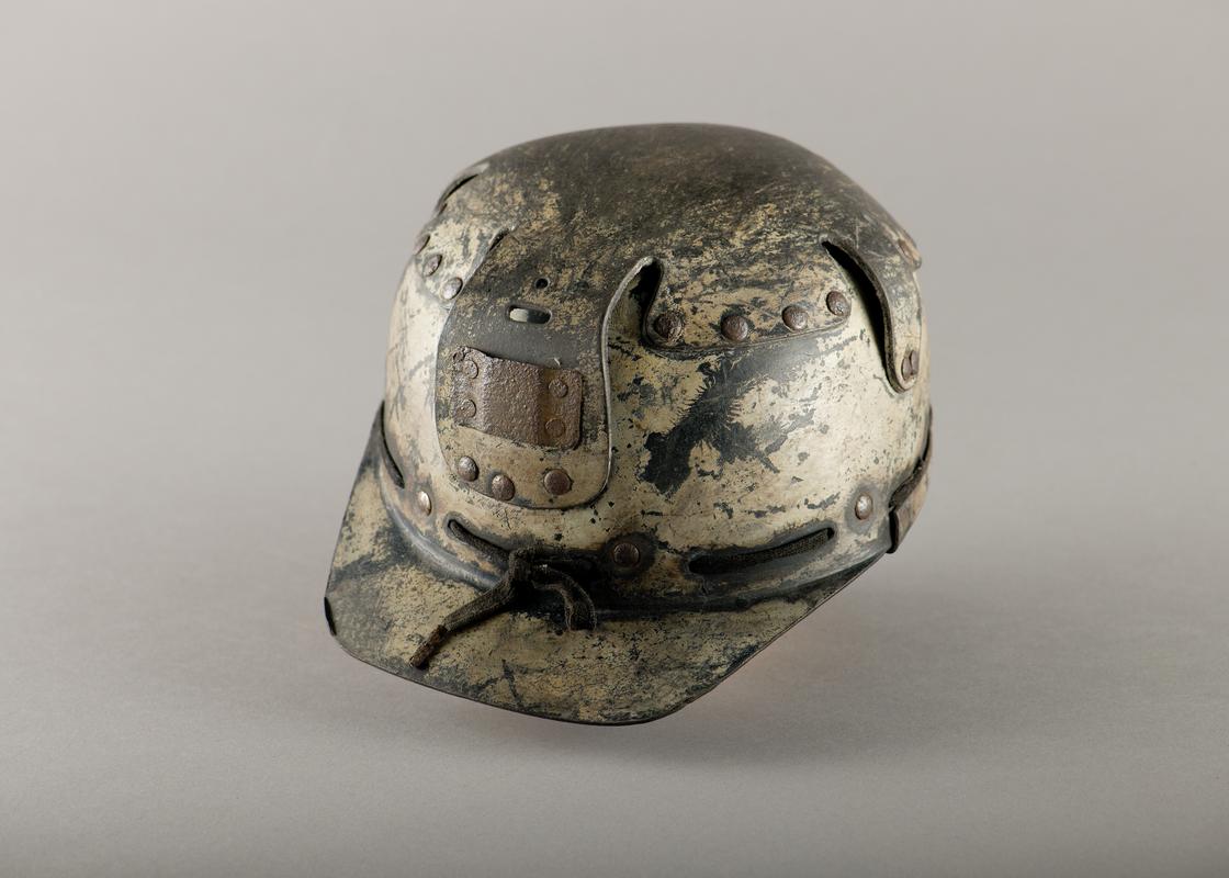 helmet used by miner, Ron Thomas