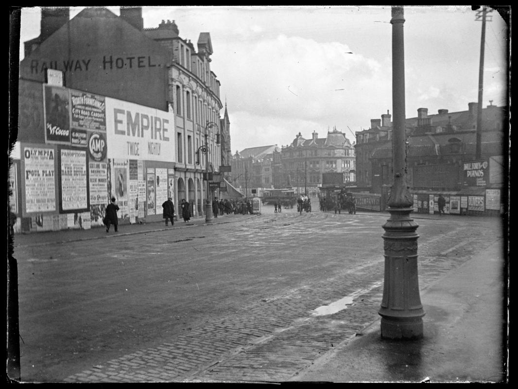 Cardiff, glass negative