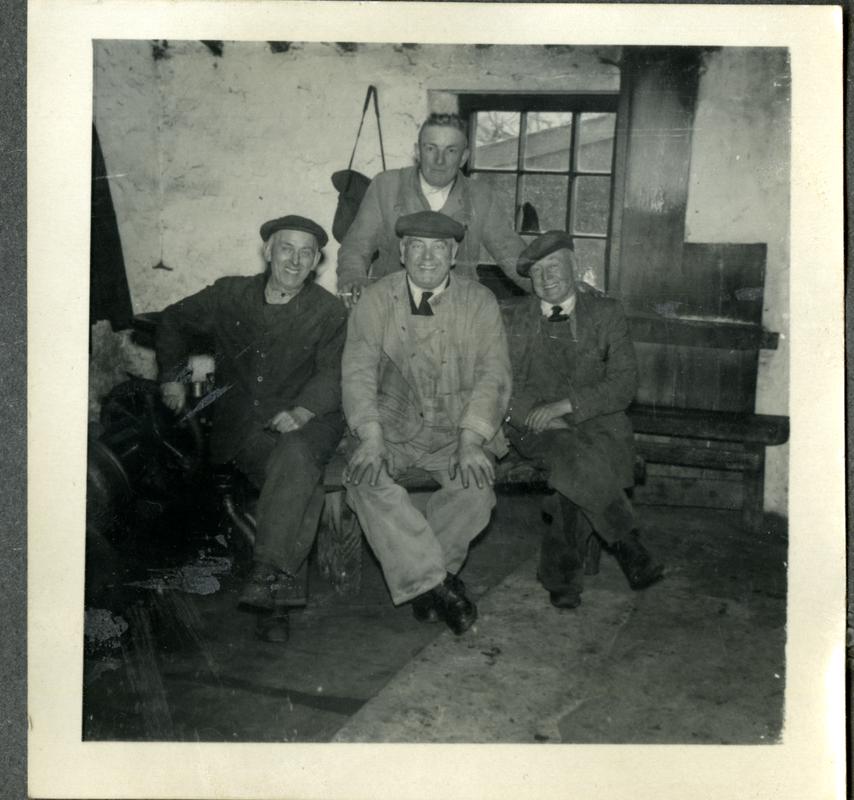 Workers at Gilfach Ddu workshops, Dinorwig Quarry.