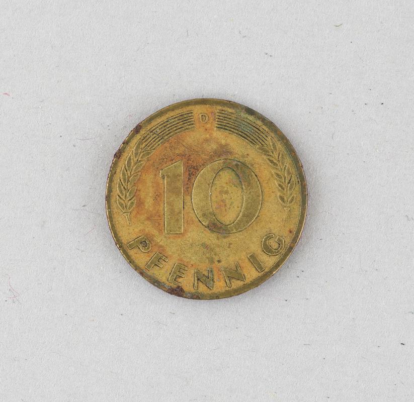 10 Pfennig coin.