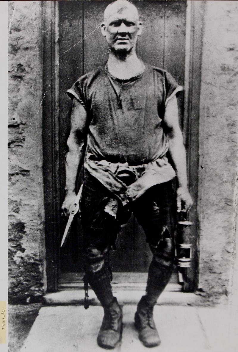 Coal miner, photograph