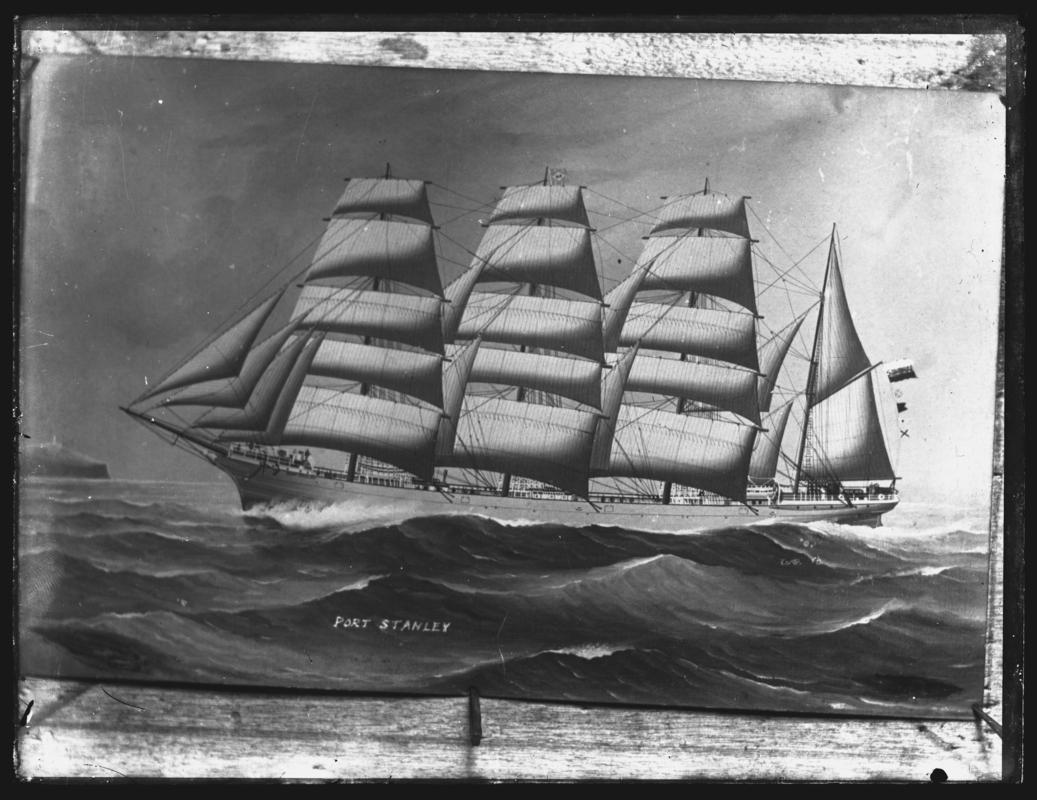 PORT STANLEY, glass negative