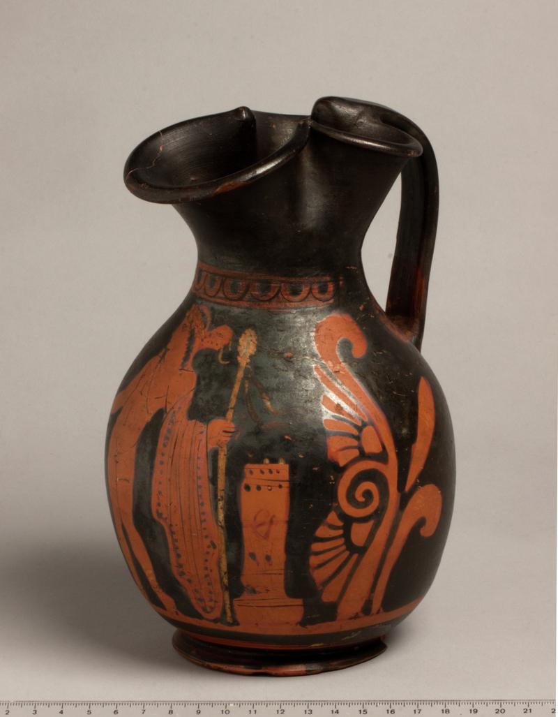 Attic red figure oinochoe