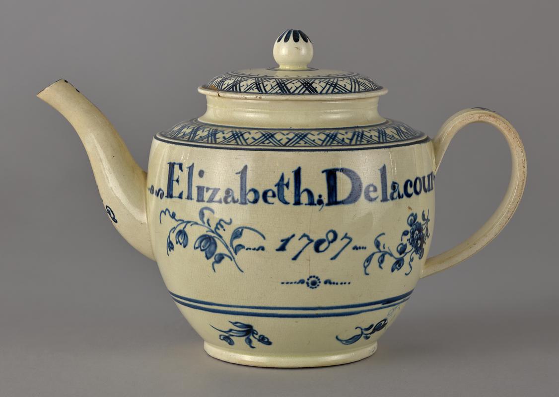 teapot and cover, 'Elizabeth Delacour', 1787