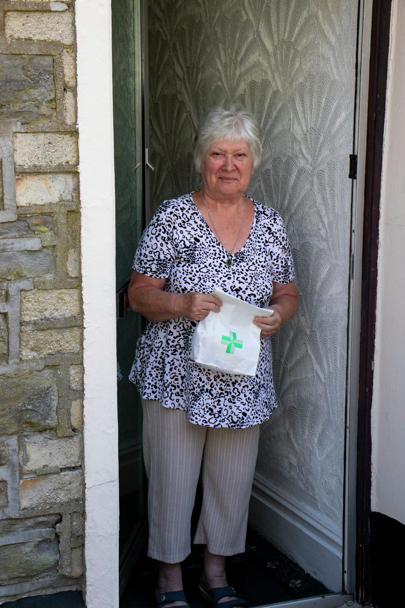 Made in Tredegar staff and volunteers delivering medication during Covid-19 pandemic.