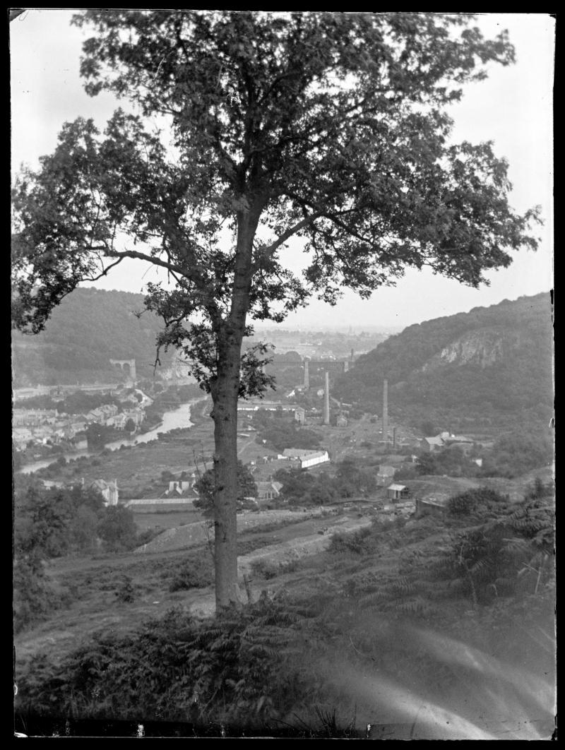 Taff's well, glass negative