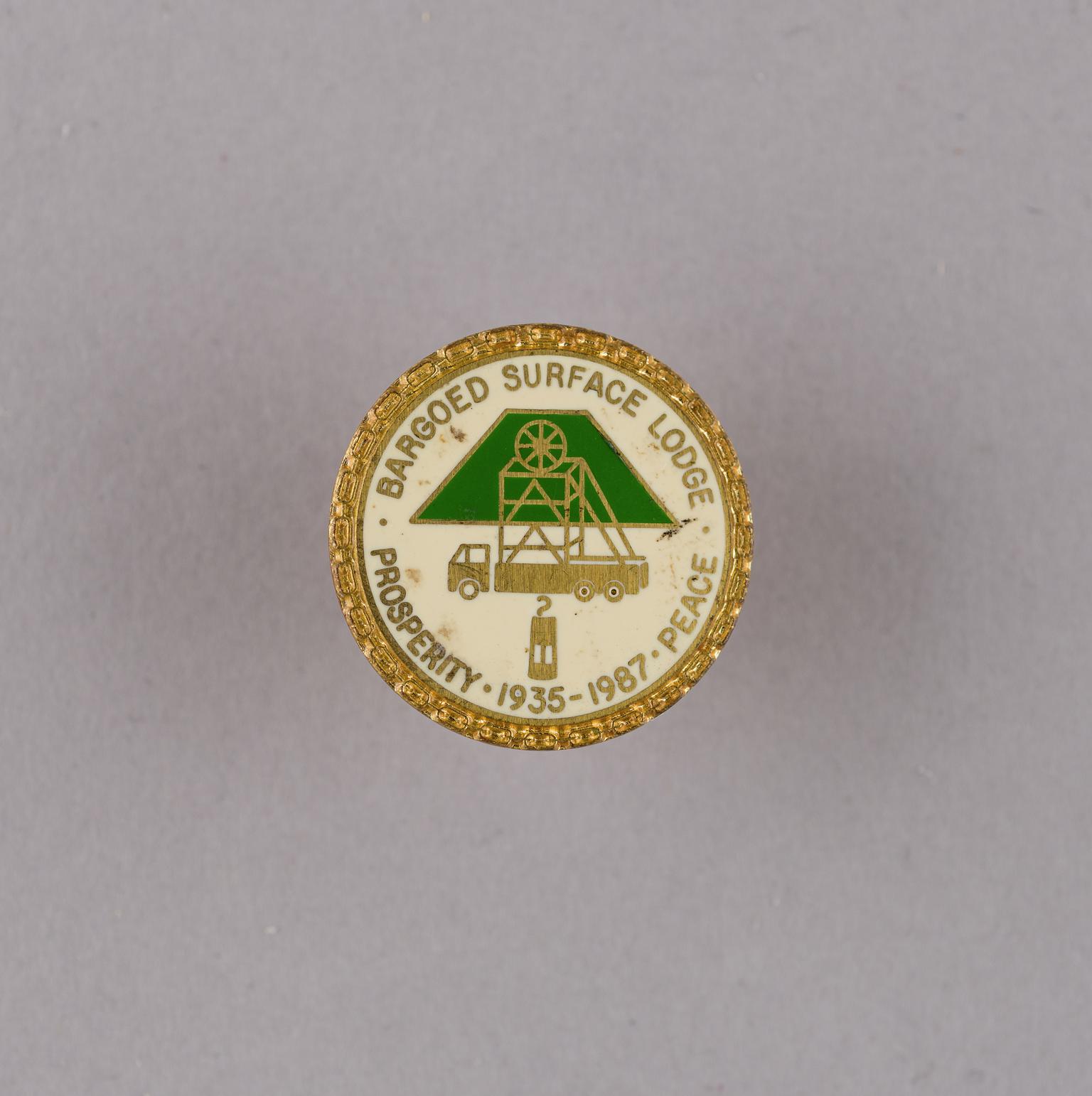Bargoed Surface Lodge, badge