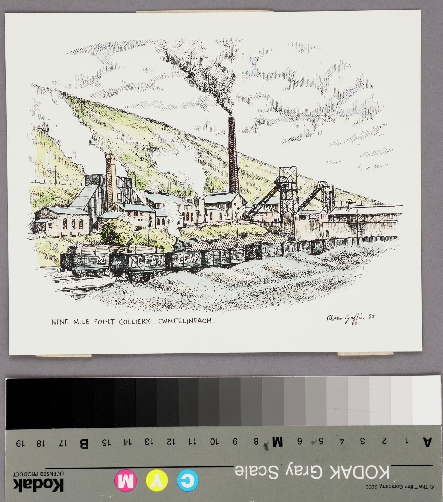 Nine Mile Point Colliery, Cwmfelinfach (print)