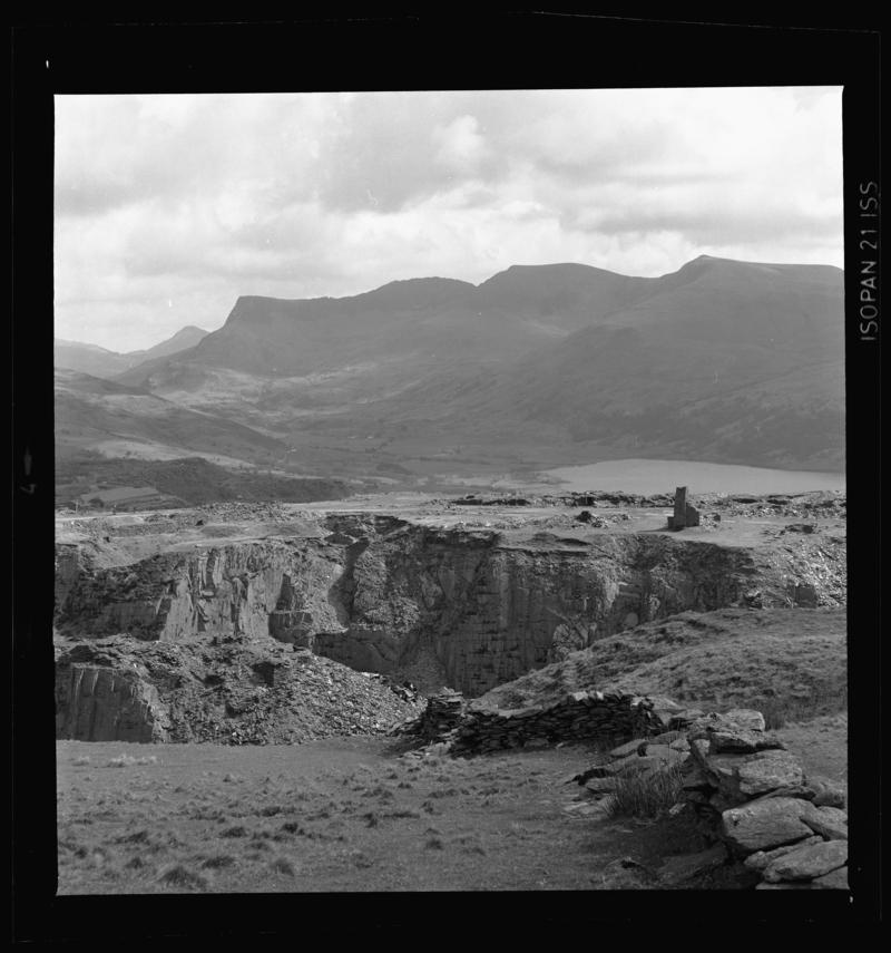 View of Cilgwyn Quarry, Dyffryn Nantlle, 1972.