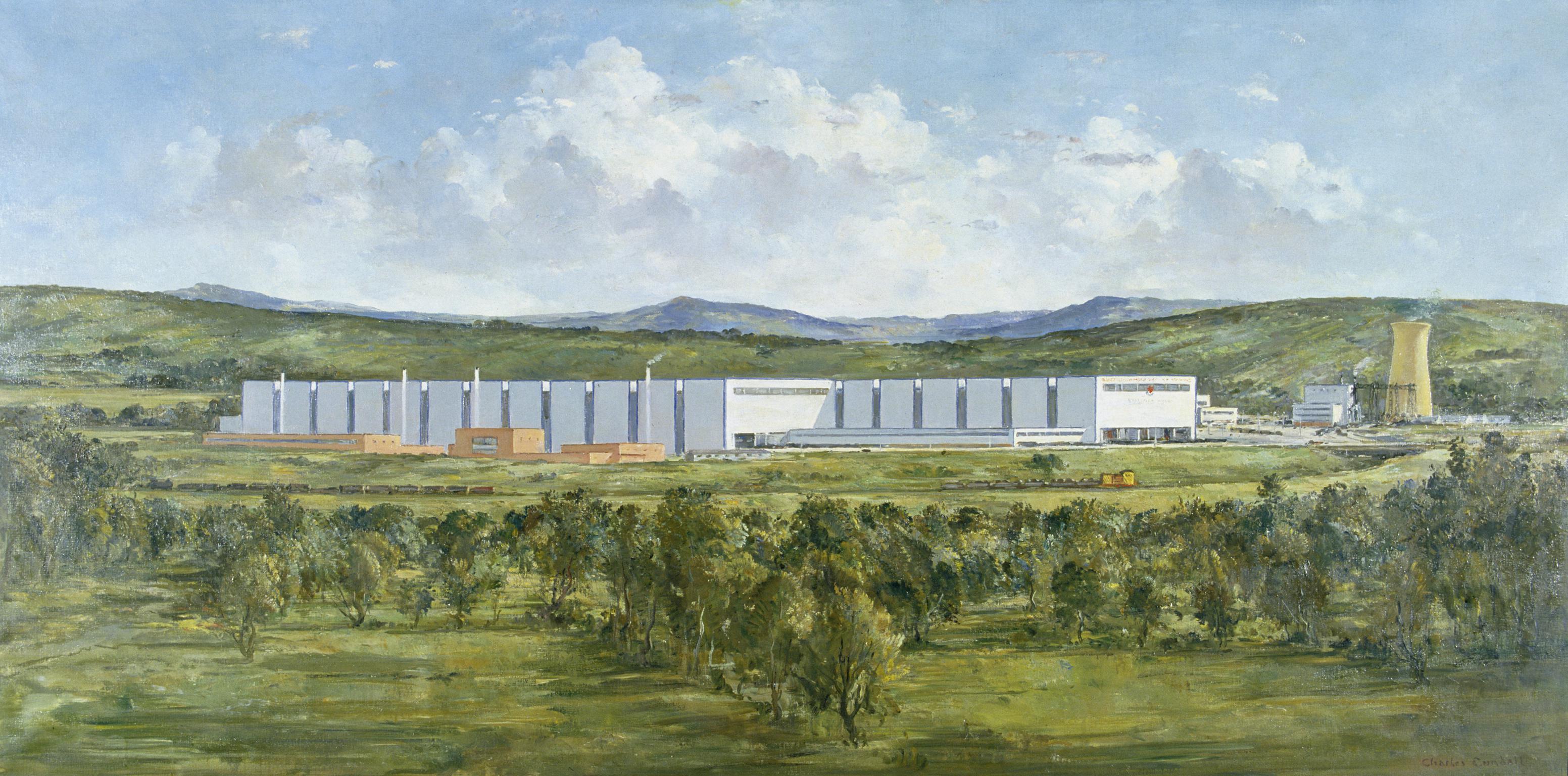 Velindre Works, Side View (painting)