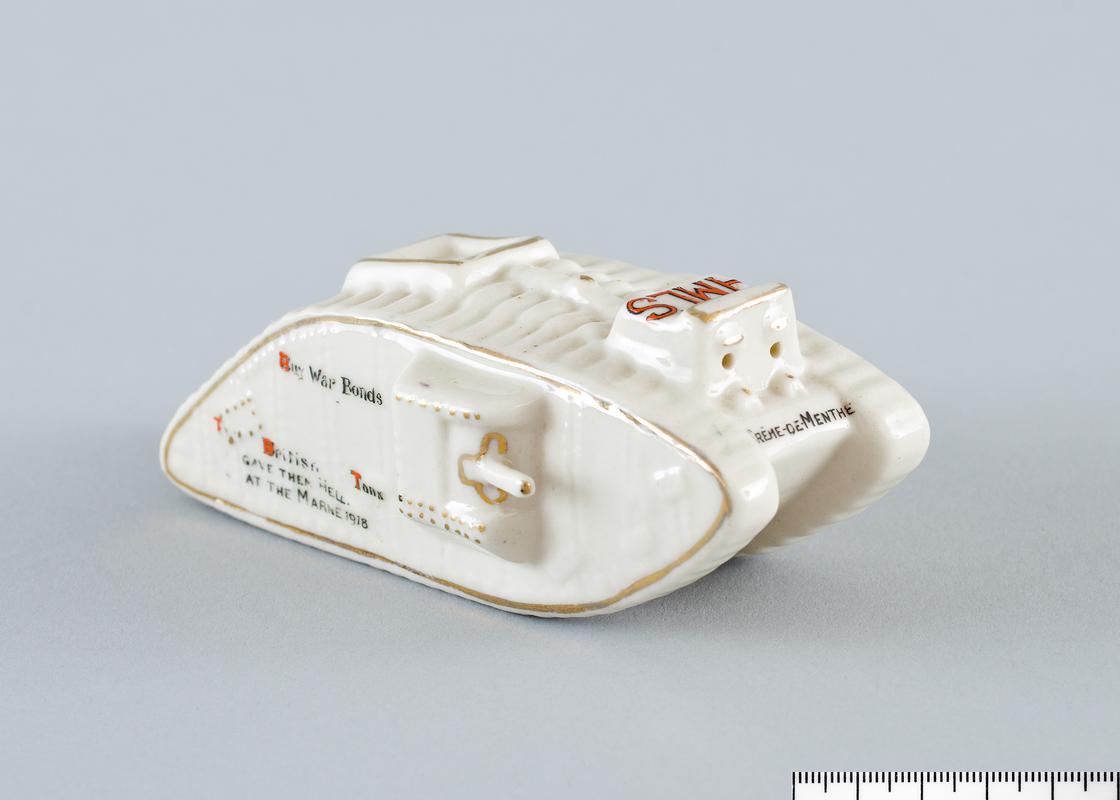 First World War model china tank, 1918