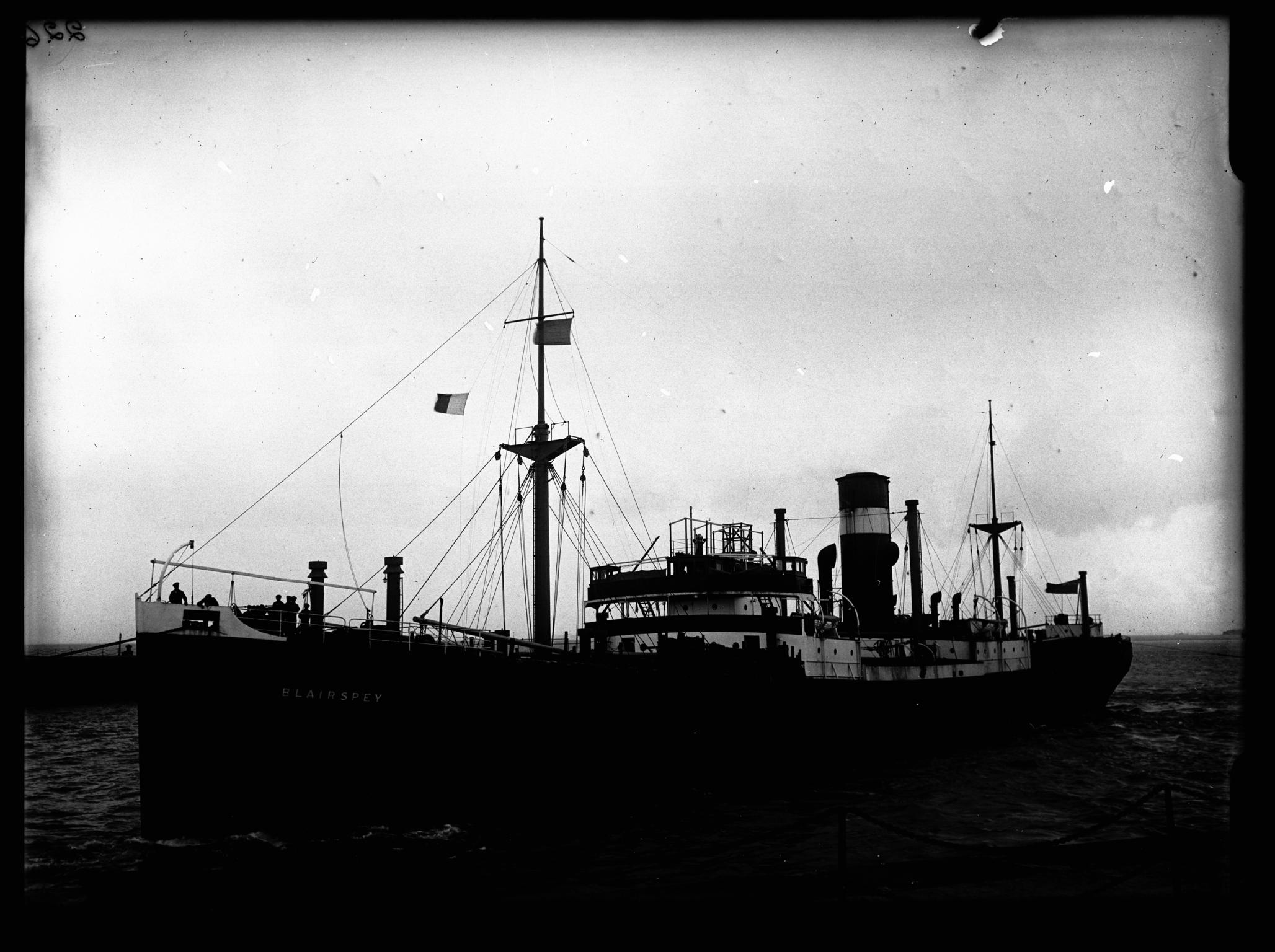S.S. BLAIRSPEY, glass negative