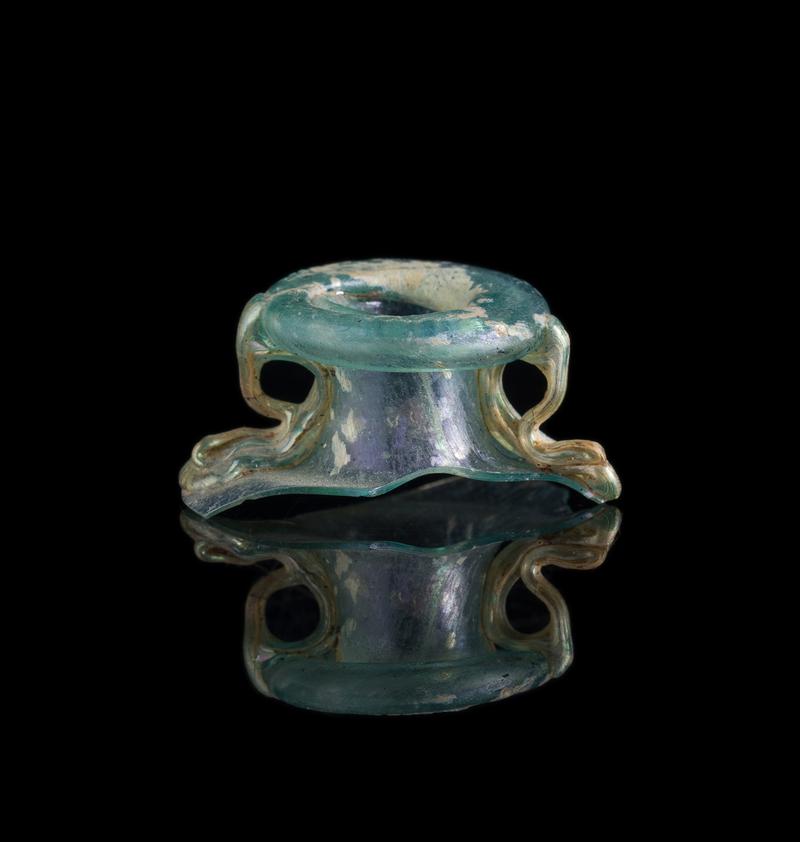 Roman glass oil flask