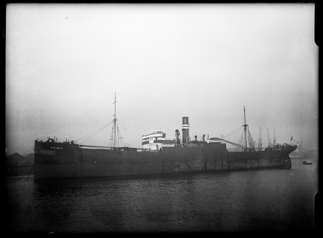 S.S. EVERHOPE, glass negative