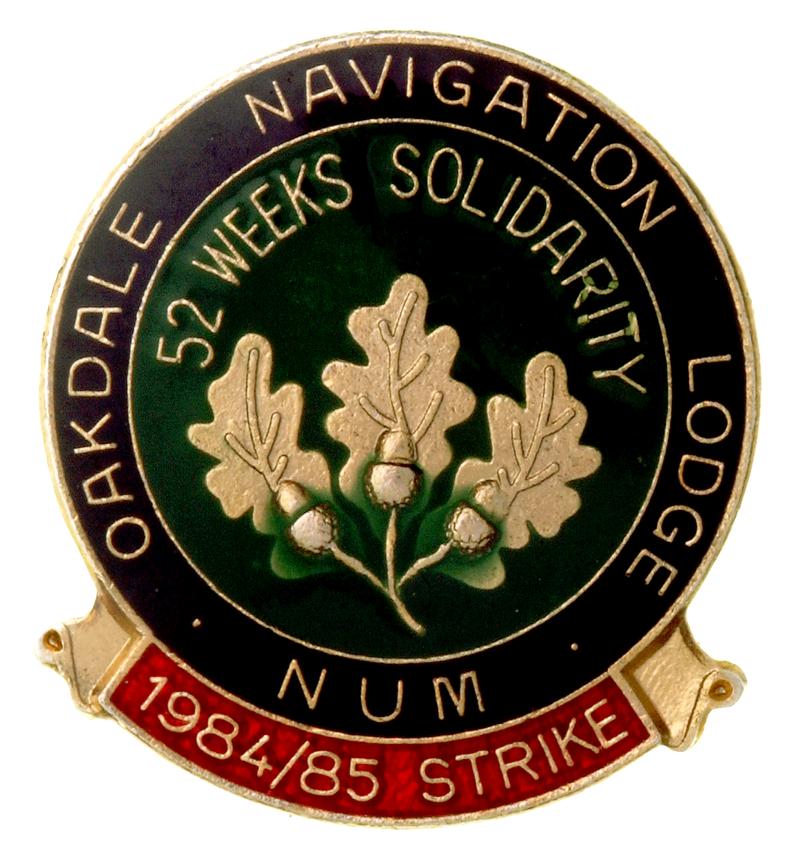 Oakdale Navigation Lodge N.U.M Badge 1984-1985